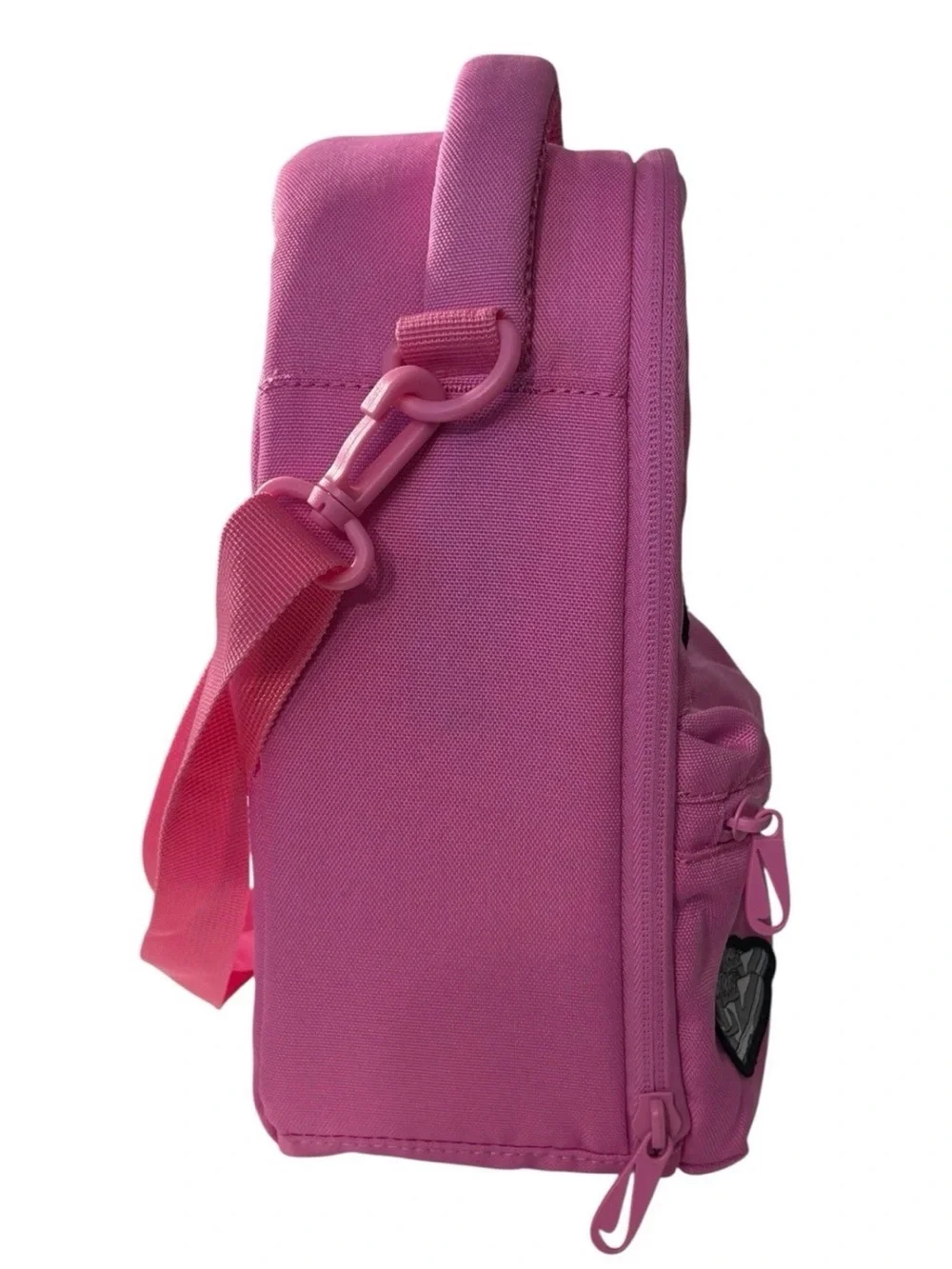 Nike Pink Insulated Lunch Bag with Fun Patches